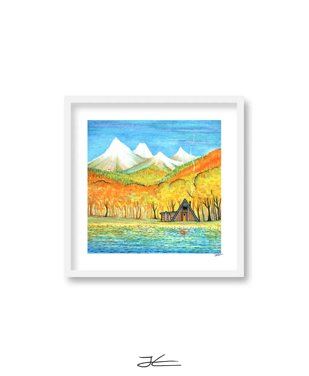 Autumn Cabin - Print/ Framed Print