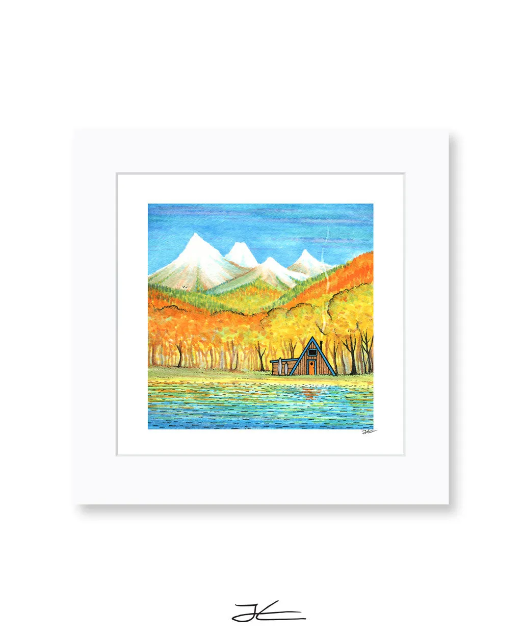 Autumn Cabin - Print/ Framed Print