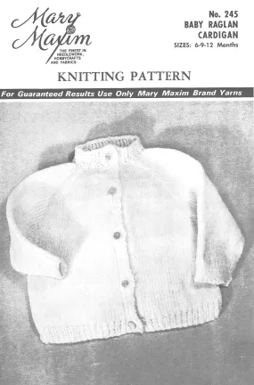 Baby Raglan Cardigan Pattern