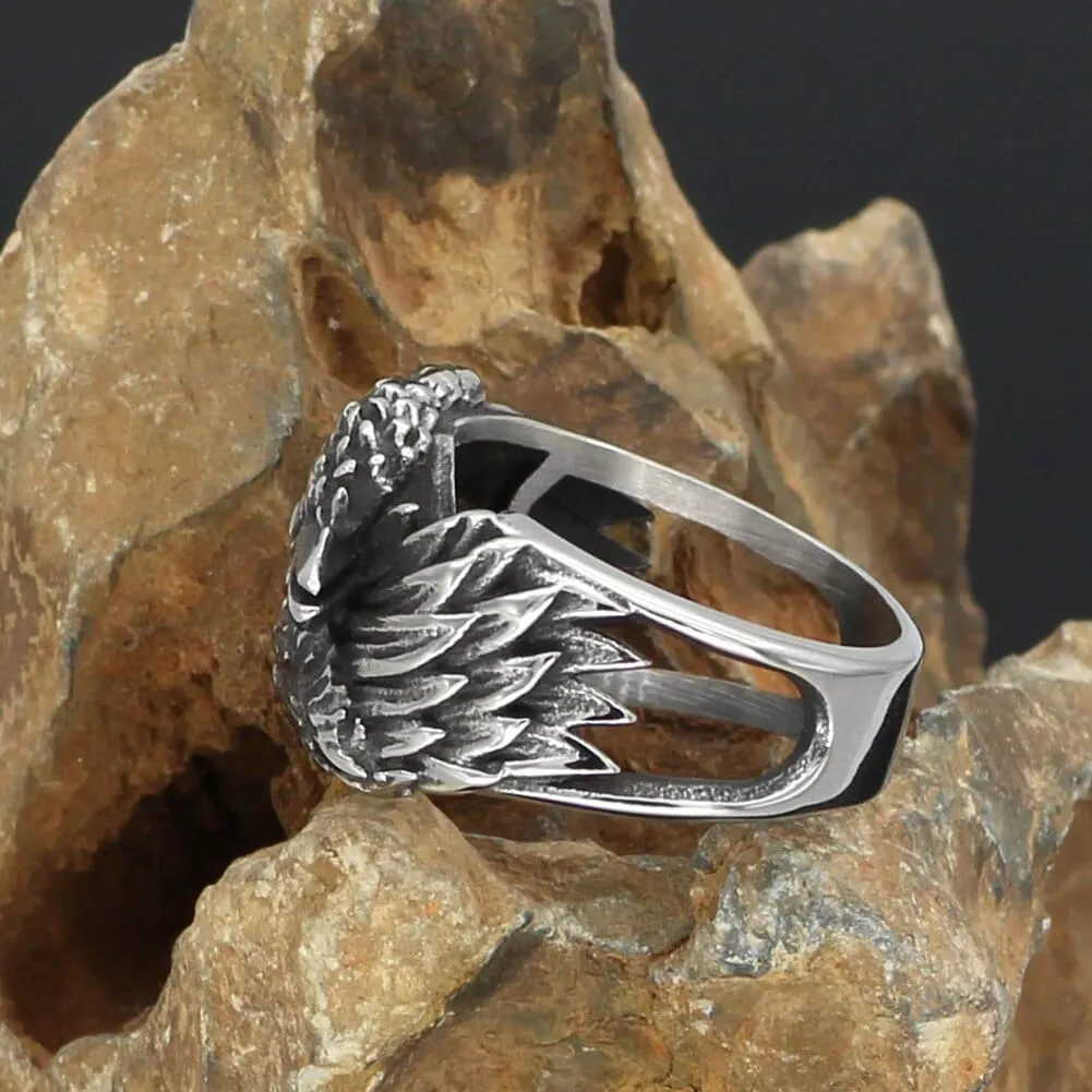 Bague Corbeaux messagers d'Odin