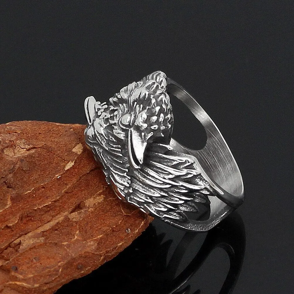 Bague Corbeaux messagers d'Odin