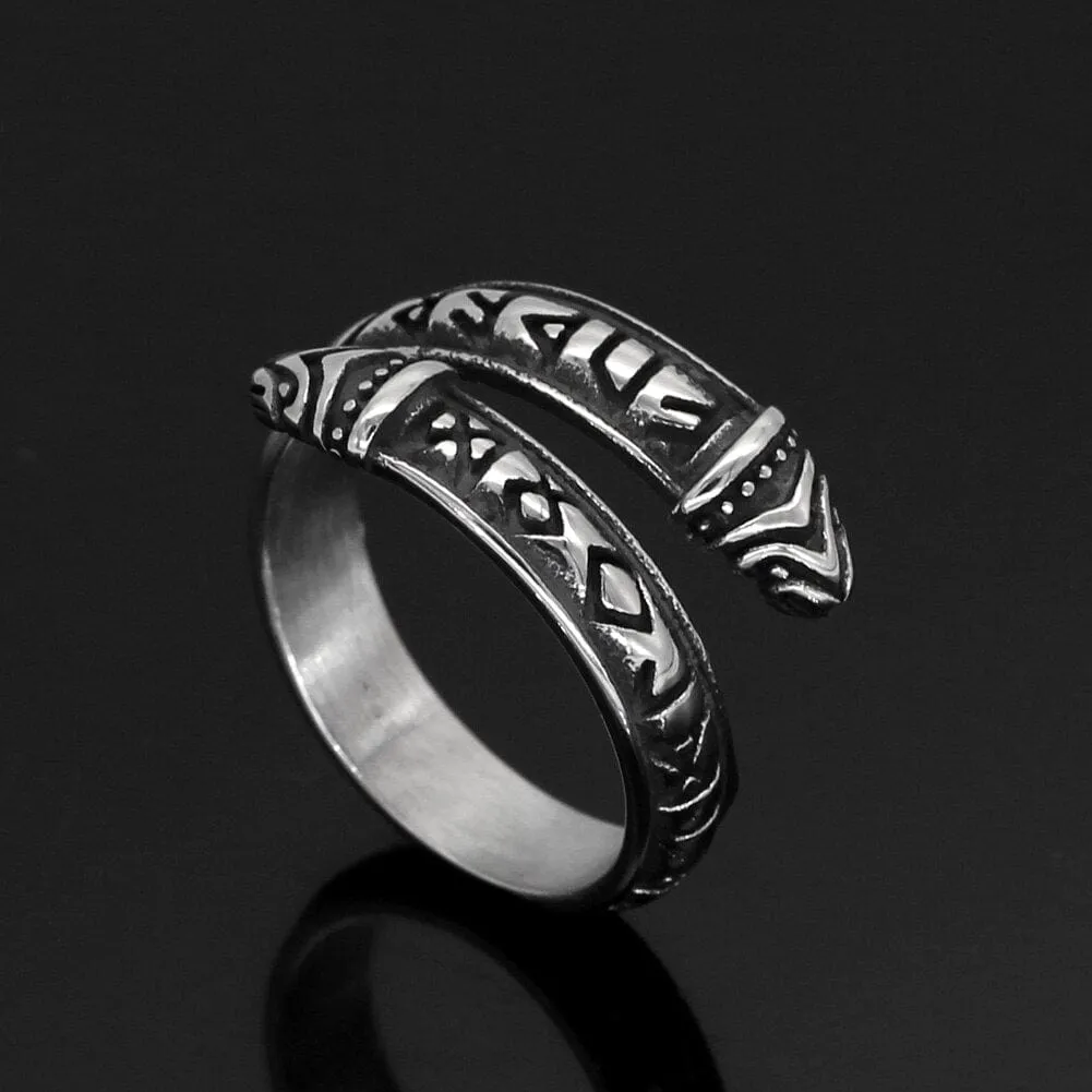 Bague runique ouverte