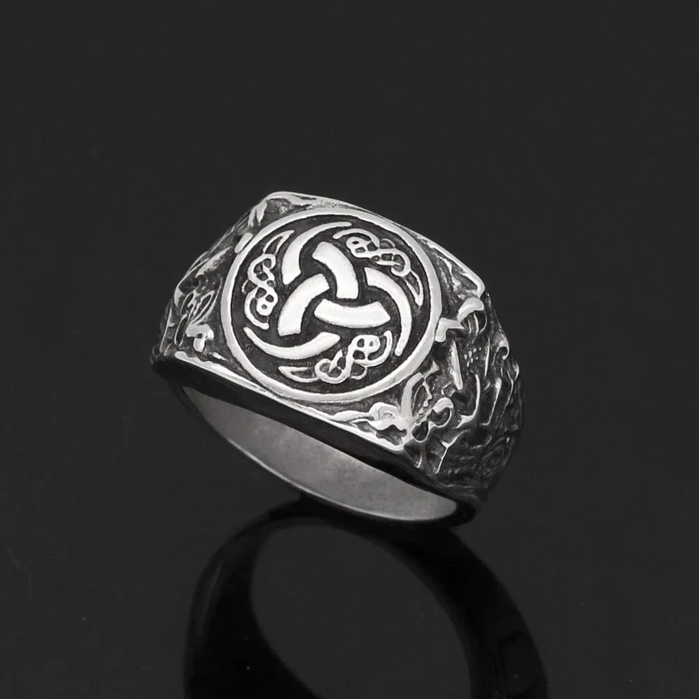 Bague triple corne d'Odin