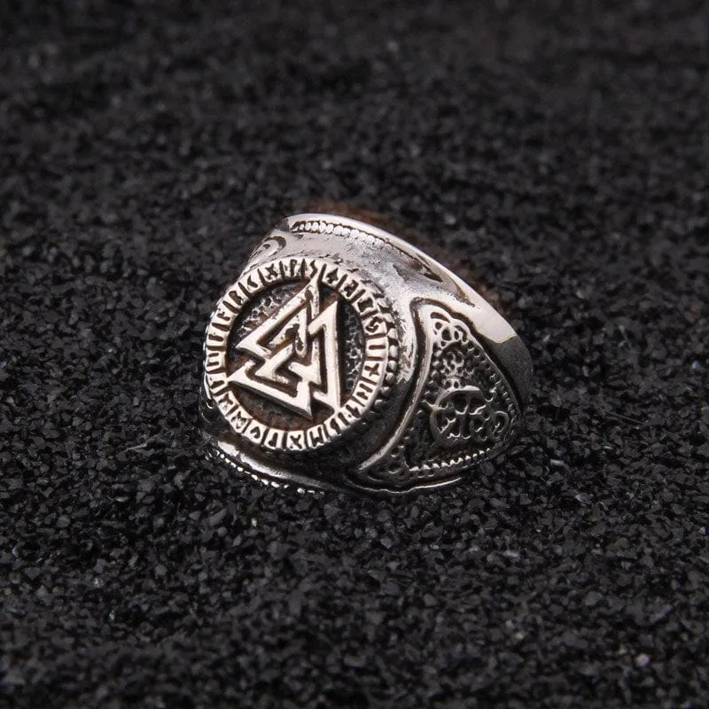 Bague Viking en Argent Sterling 925 - Pouvoir du Valknut