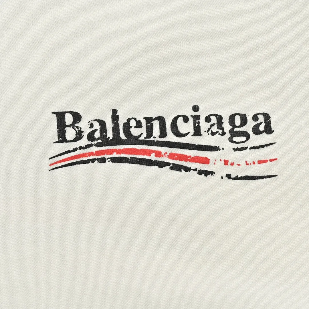 Balenciaga Political Campaign T-Shirt (White)