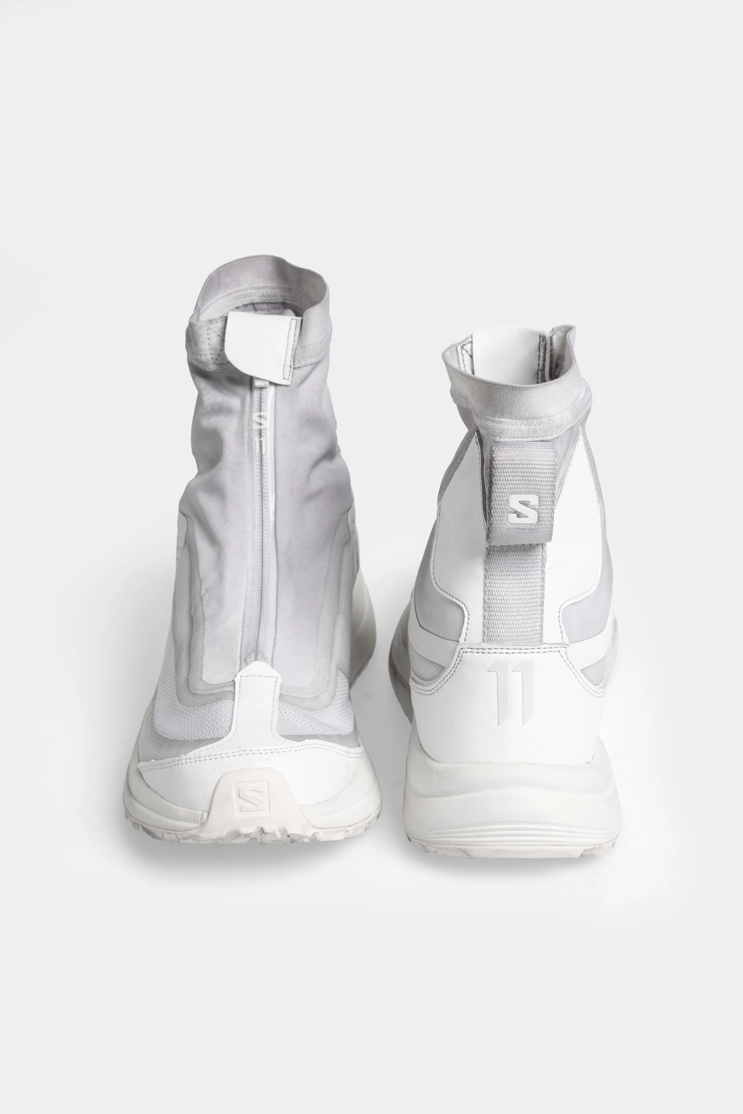 BAMBA2 - Object dyed high top sneakers, Ice grey