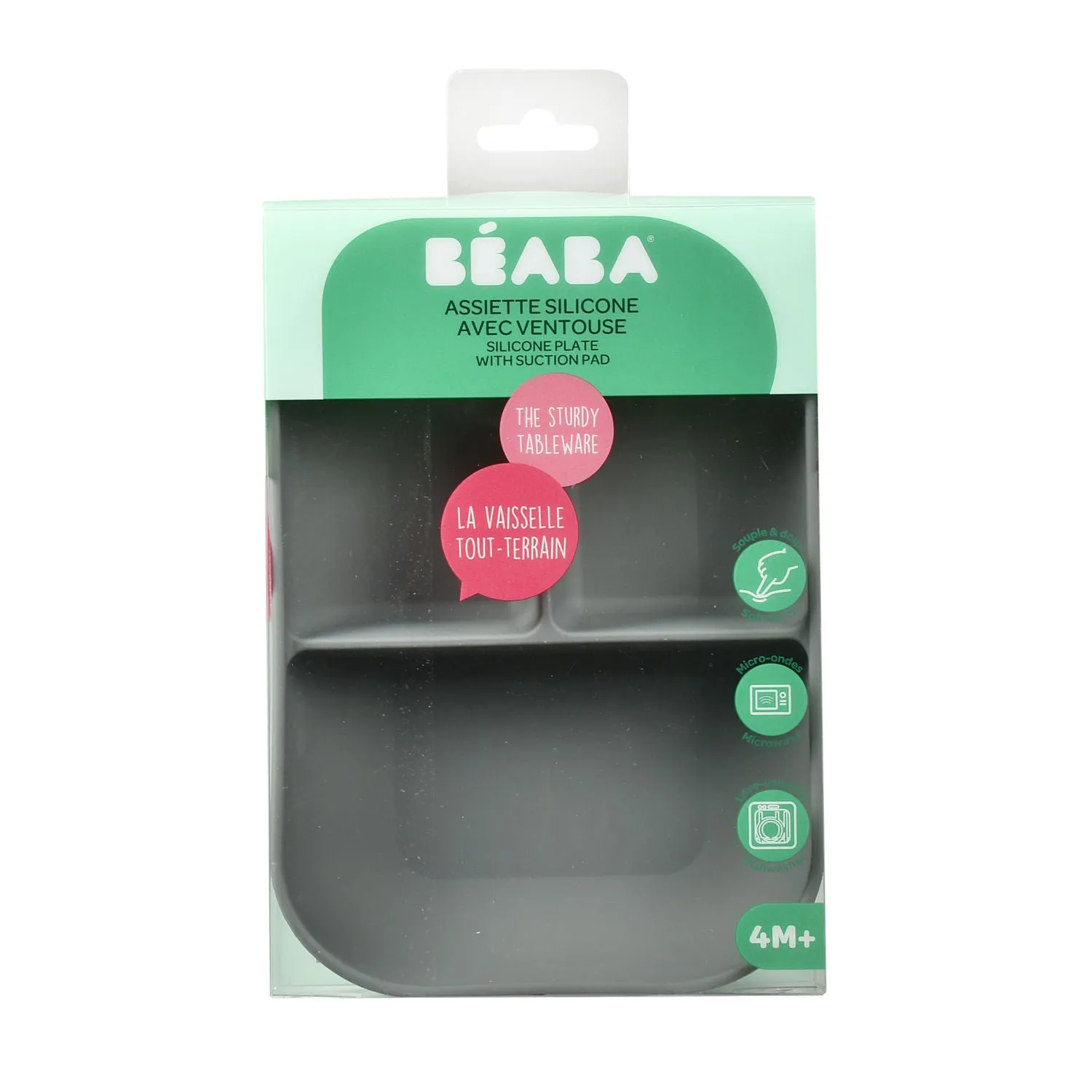 Beaba Silicone Suction Divided Plate