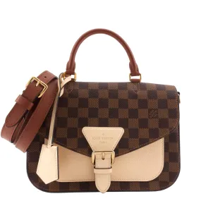 Beaumarchais Damier Ebene Canvas Bag