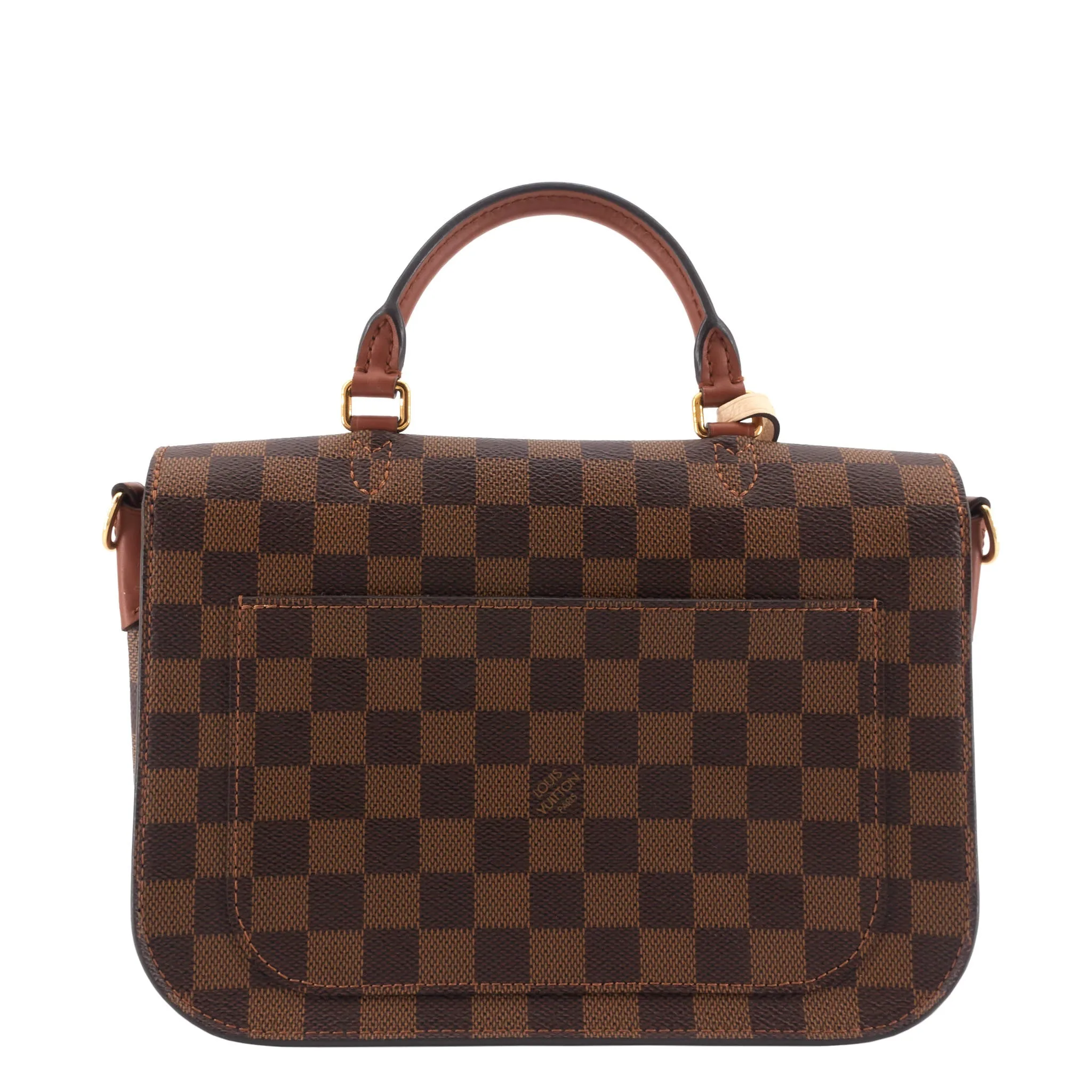 Beaumarchais Damier Ebene Canvas Bag