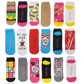 Betsey Johnson Women's No Show Socks - 18 Pack