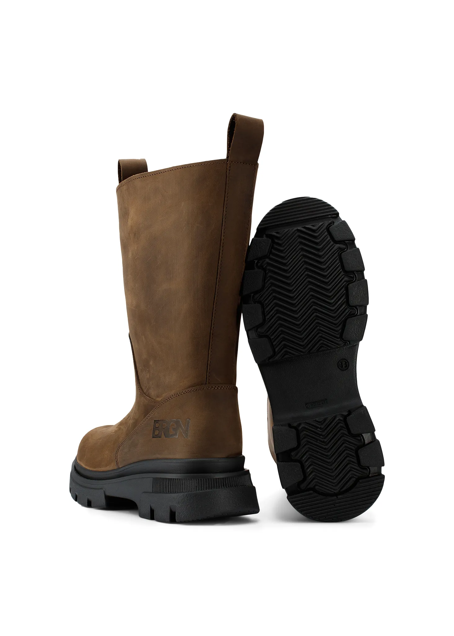 Biker Boots - Brown