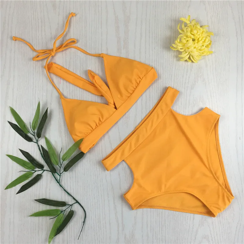 Bikini Nylon High Elastic High Waist