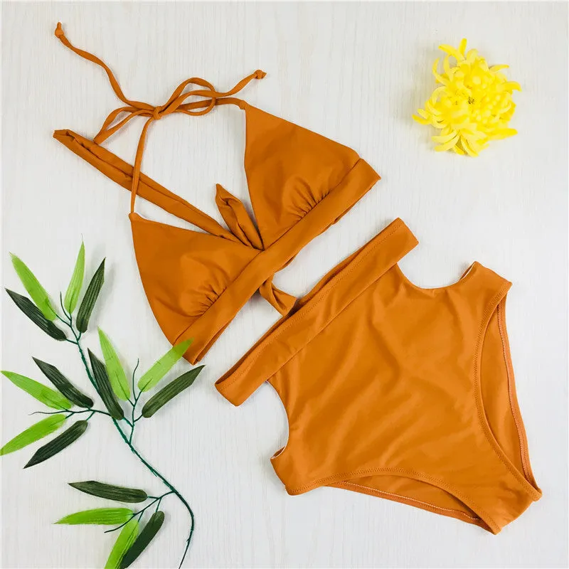 Bikini Nylon High Elastic High Waist