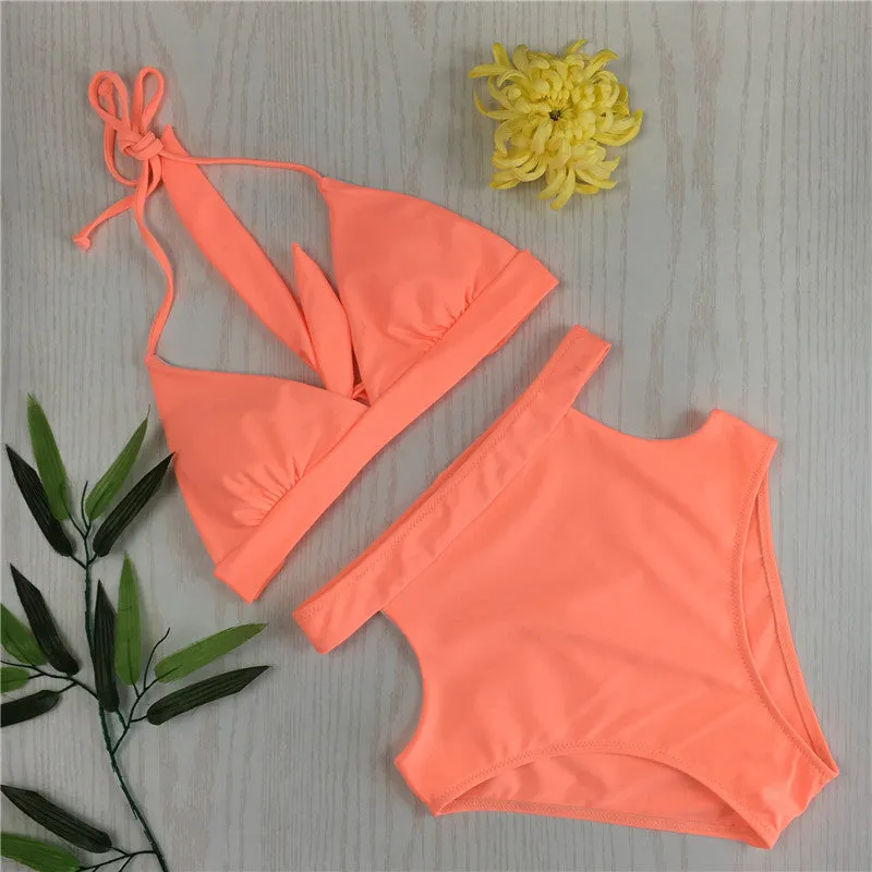 Bikini Nylon High Elastic High Waist