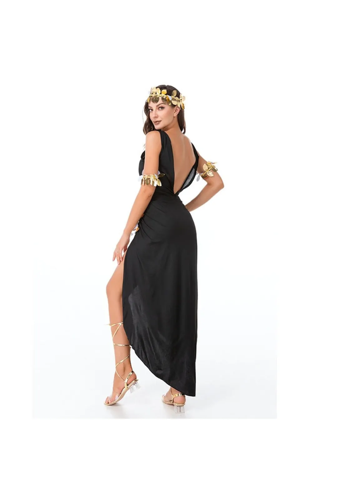 Black and Gold Goddess Queen Costume