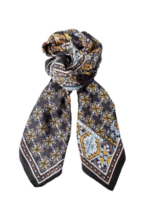 Black Colour - Bccarson Mini Scarf - Black