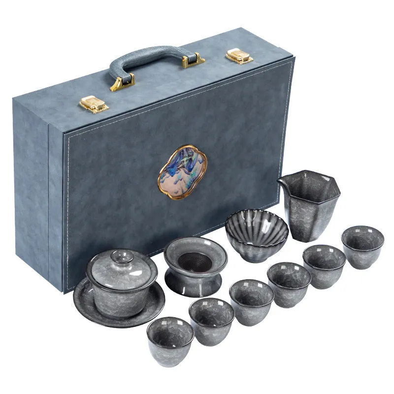 Black ice kungfu tea set