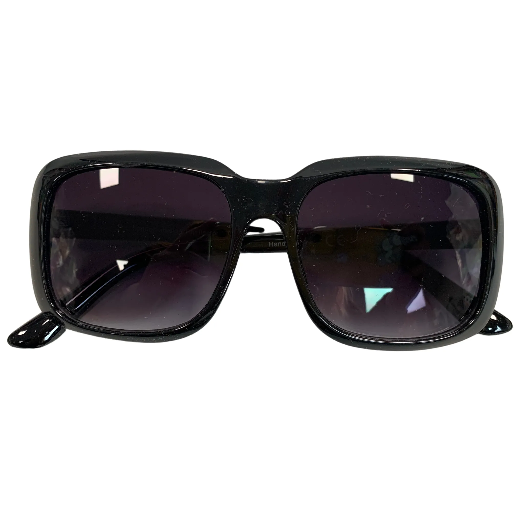 BLACK SQUARE VINTAGE STYLE 70s SUNGLASSES