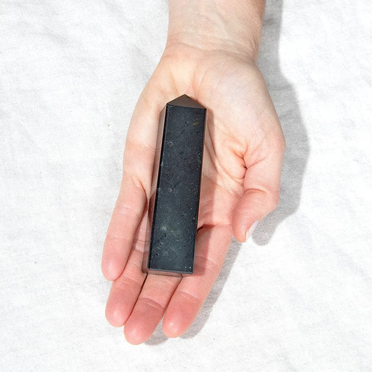 Black Tourmaline Crystal Tower by Tiny Rituals