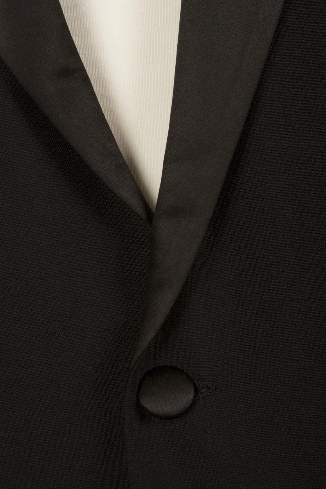 Black Tuxedo Suit Four Piece (Jacket, Trousers, Shirt & Bow Tie) - Ex Hire