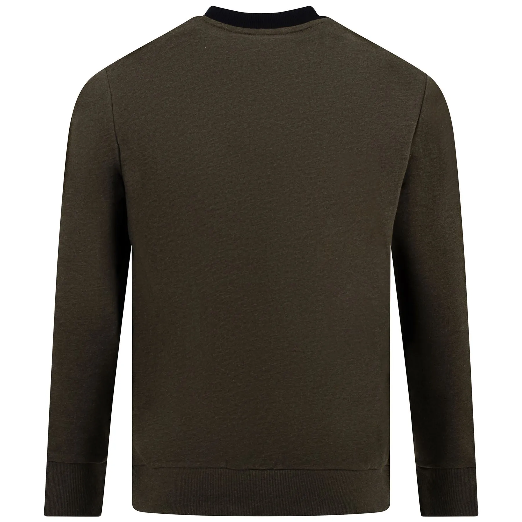 Block Marl Sweatshirt Olive Marl/Jet Black - AW22