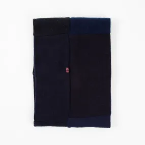 Block Navy Cashmere Neckwarmer