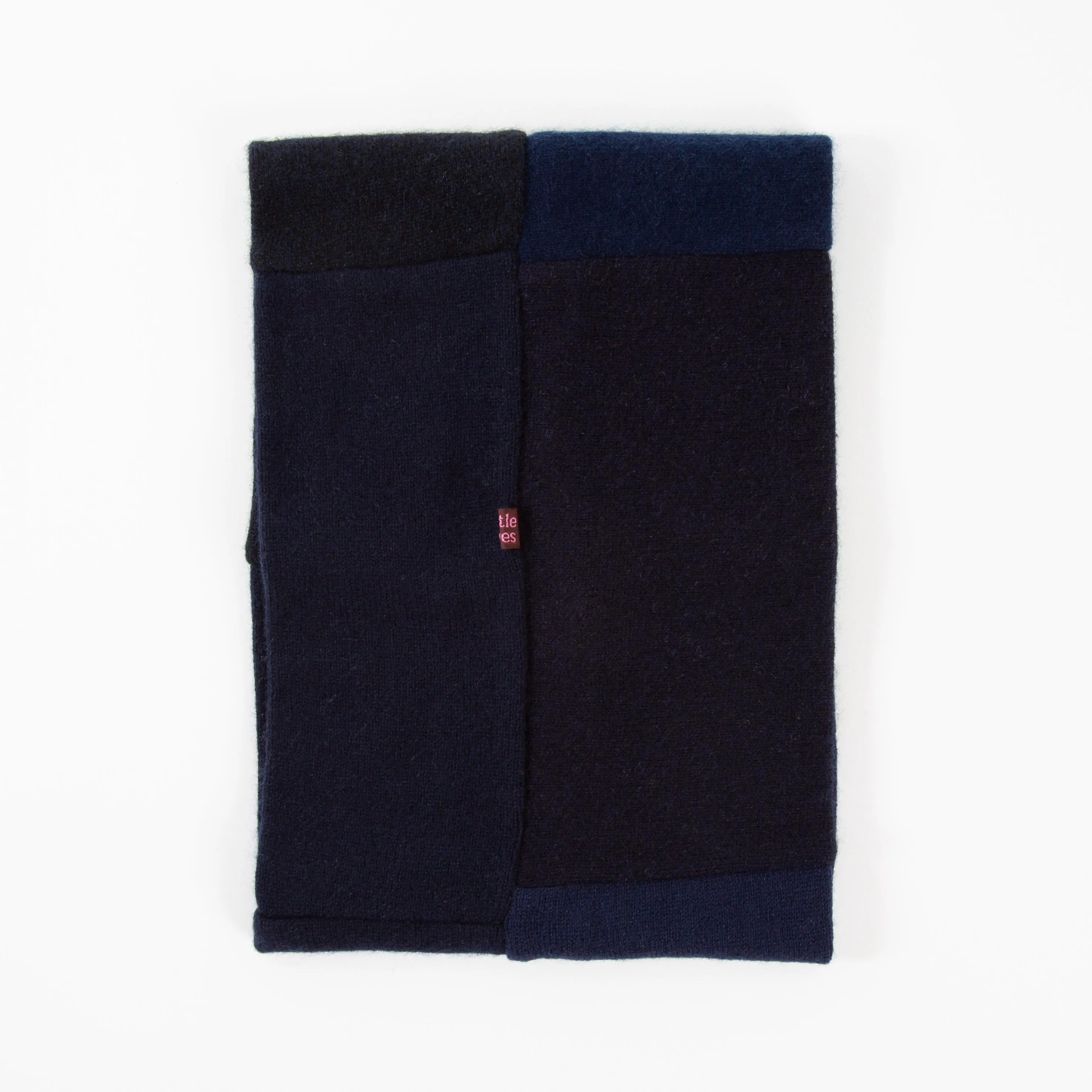 Block Navy Cashmere Neckwarmer