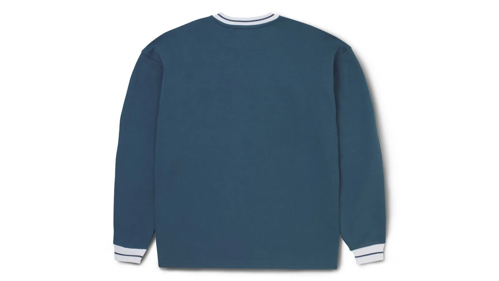 BLOCKED LOGO SWEATSHIRT - BLUE WING TEAL / WHITE