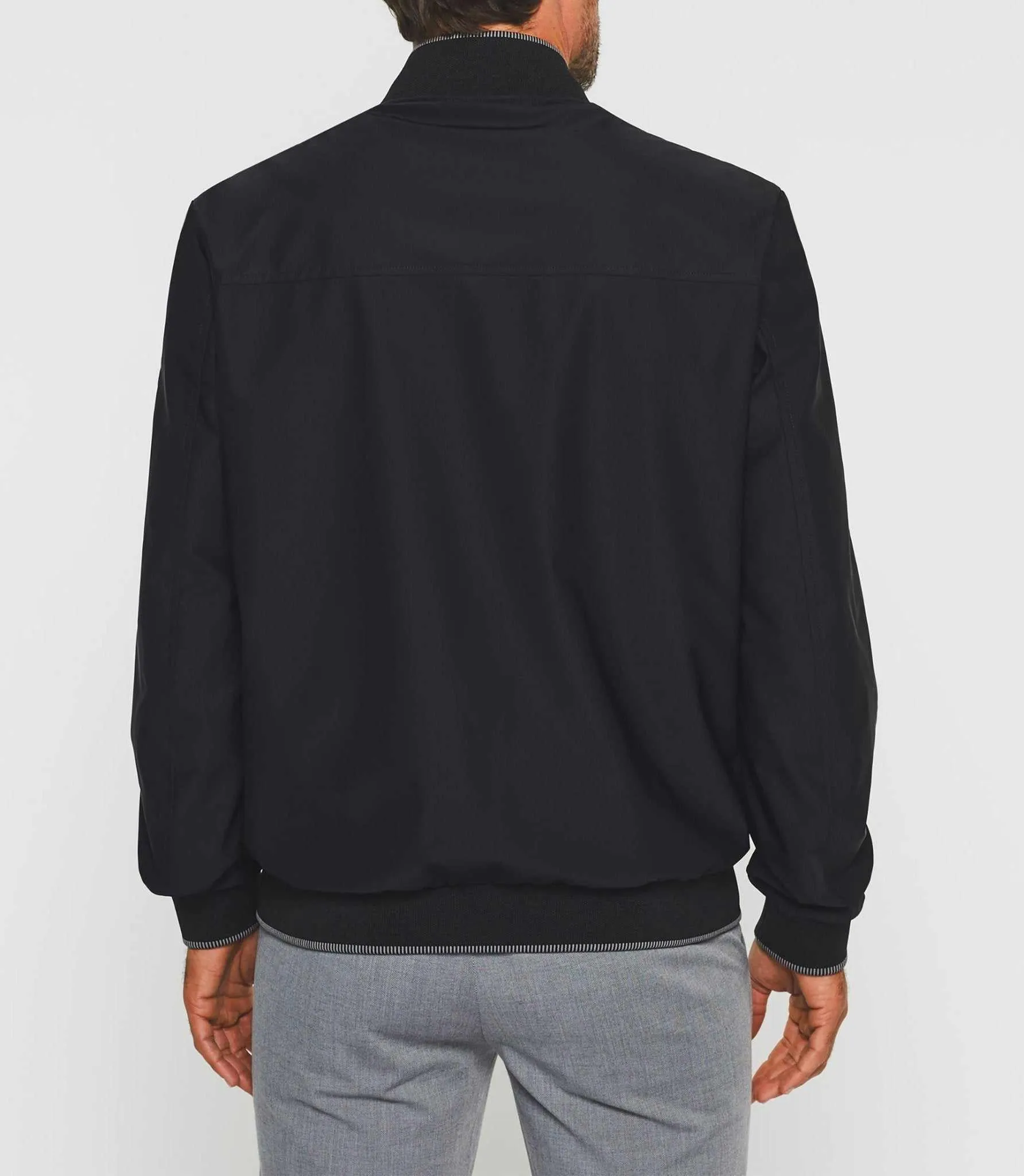 Blouson teddy léger noir "Ramsay"