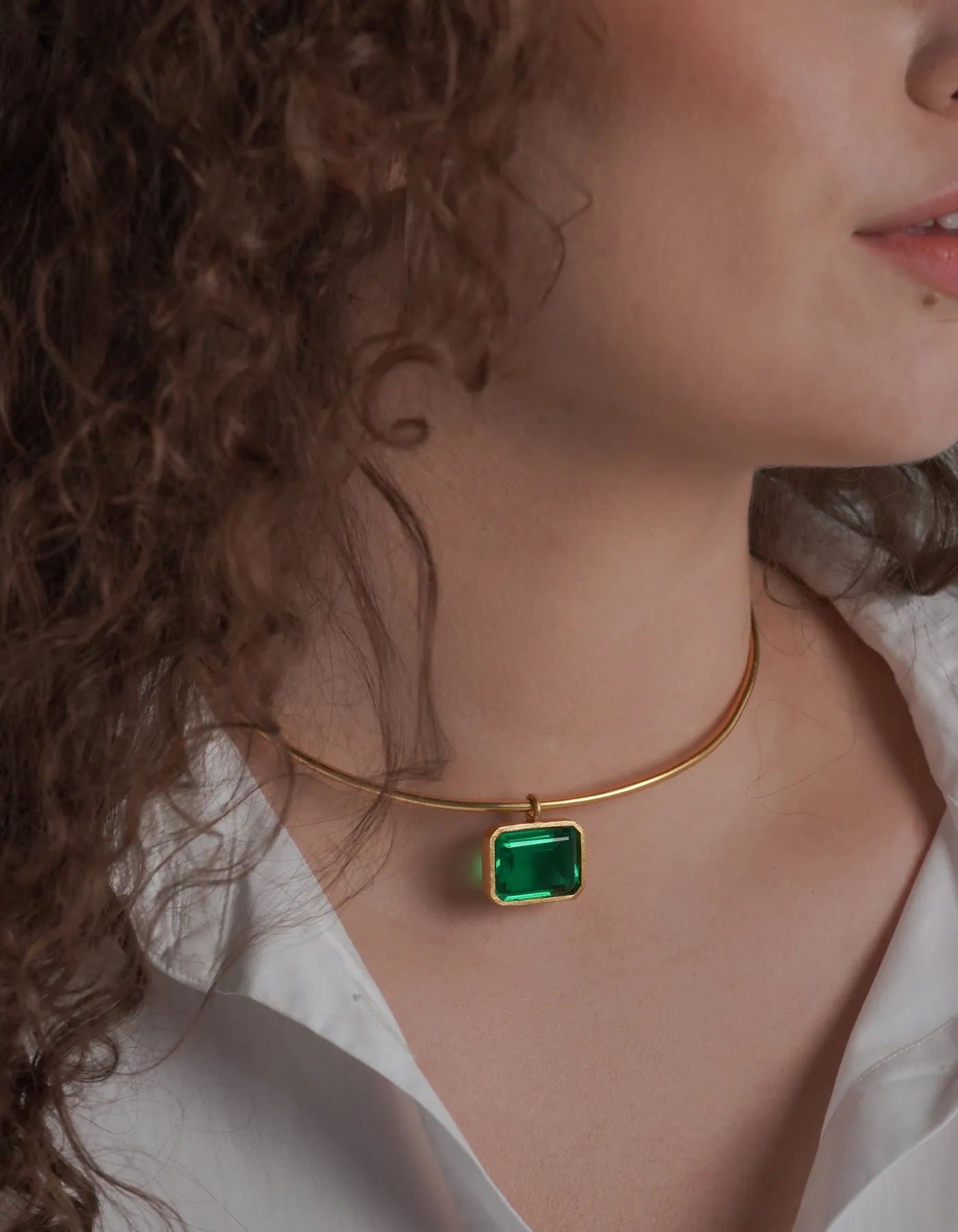 Bolein Green Choker Necklace