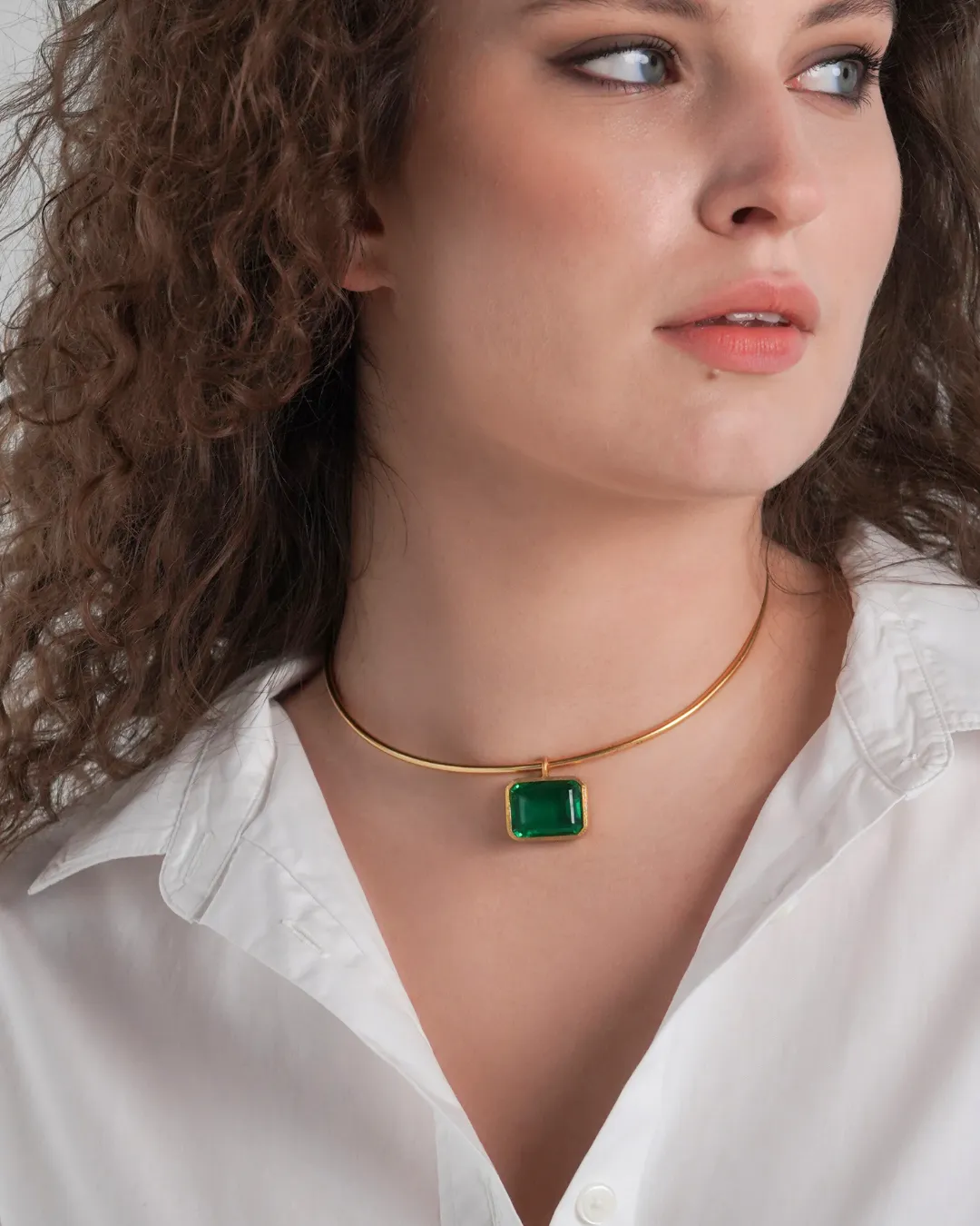 Bolein Green Choker Necklace