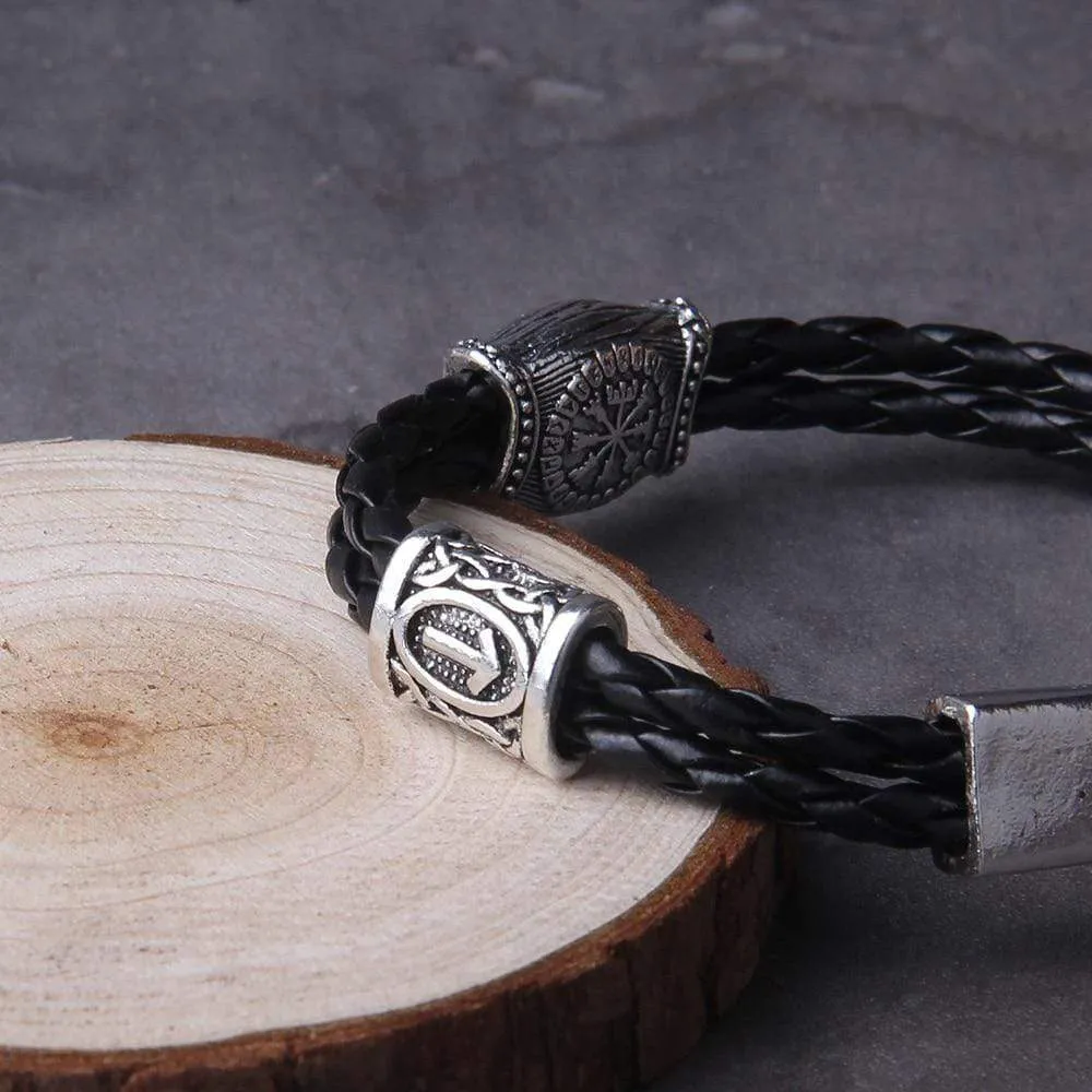 Bracelet boussole runique Vegvisir