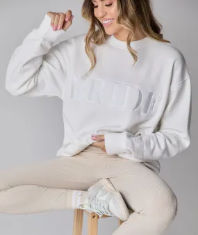 Bride Statement Sweatshirt - White