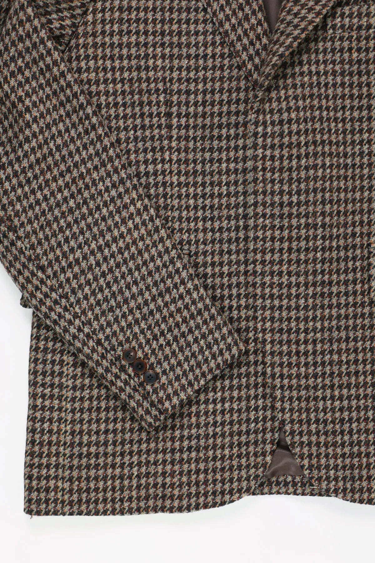 British Wool Tweed Over Jacket - Brown Tweed