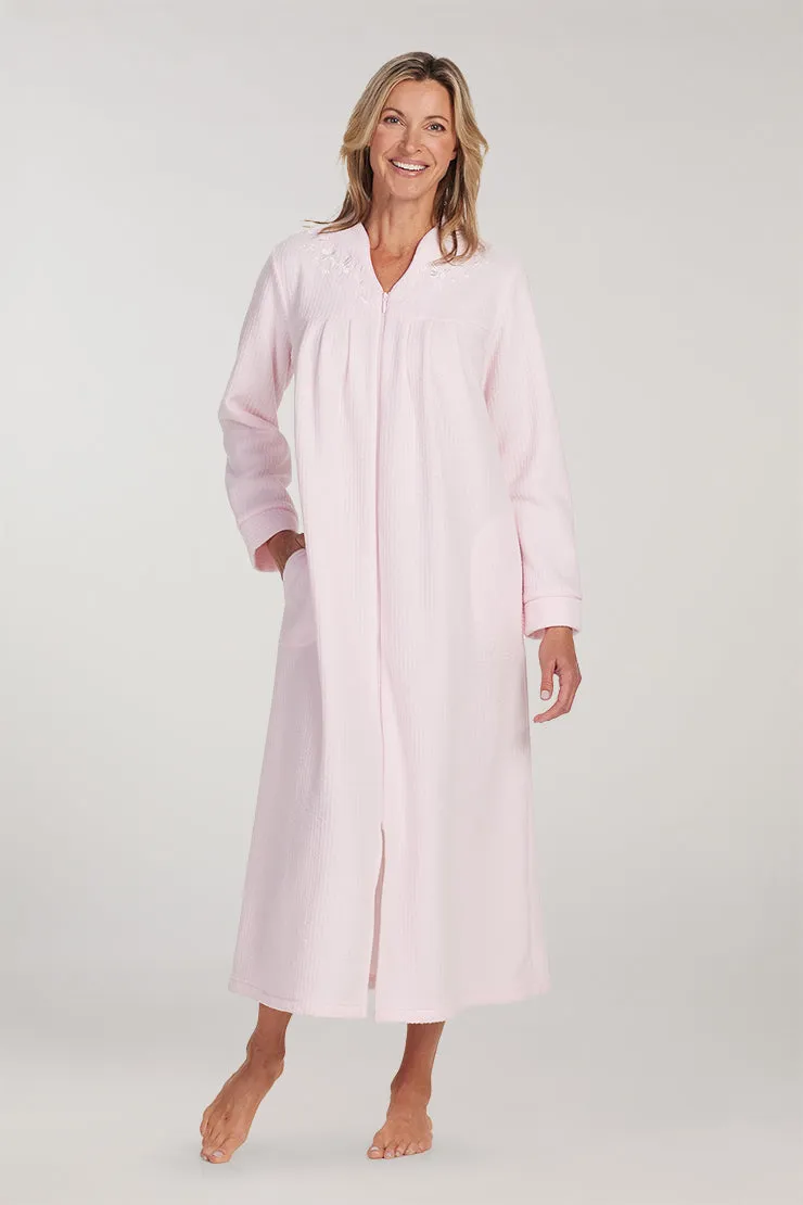 Brushed Back Terry Long Robe