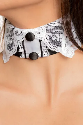 Button French Maid Choker