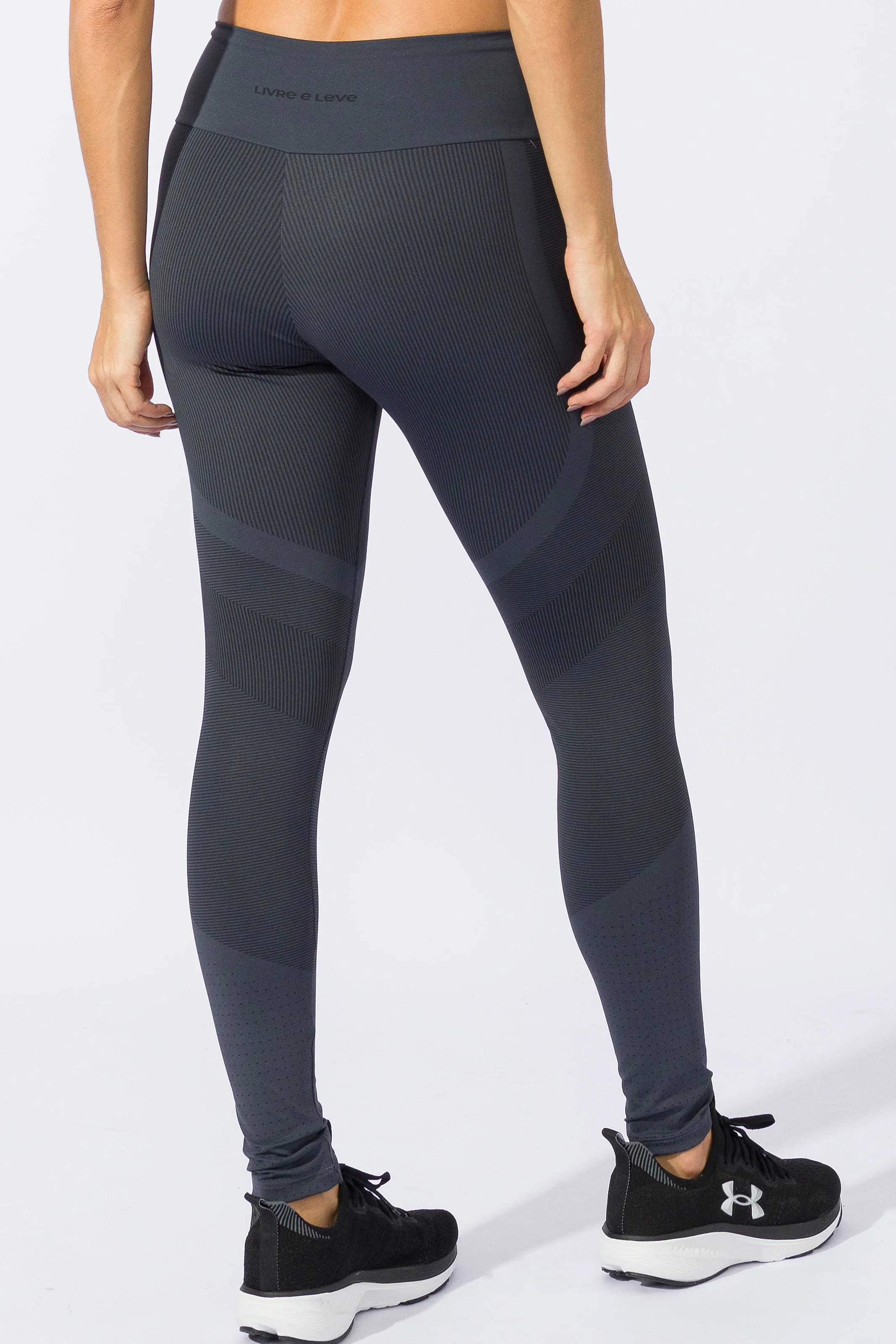 Calça Legging Modeladora Velocity Cinza