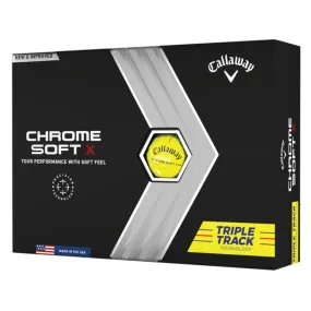 Callaway Chrome Soft X Triple Track - Geel