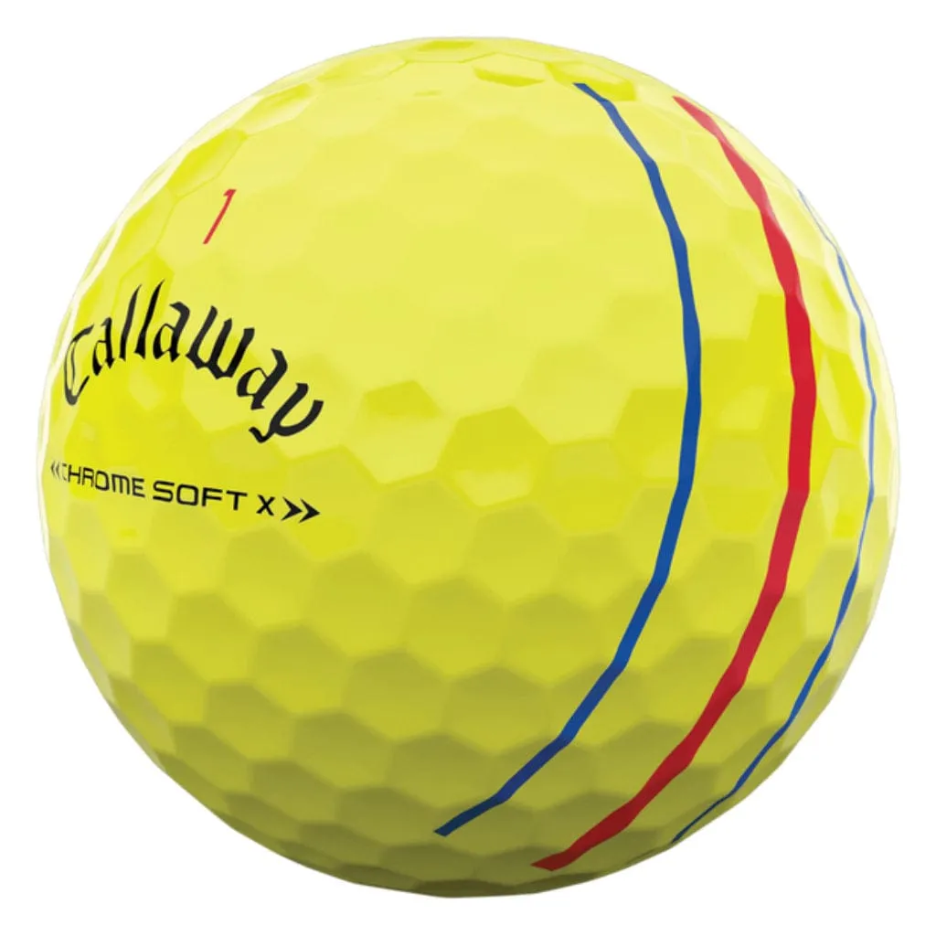 Callaway Chrome Soft X Triple Track - Geel