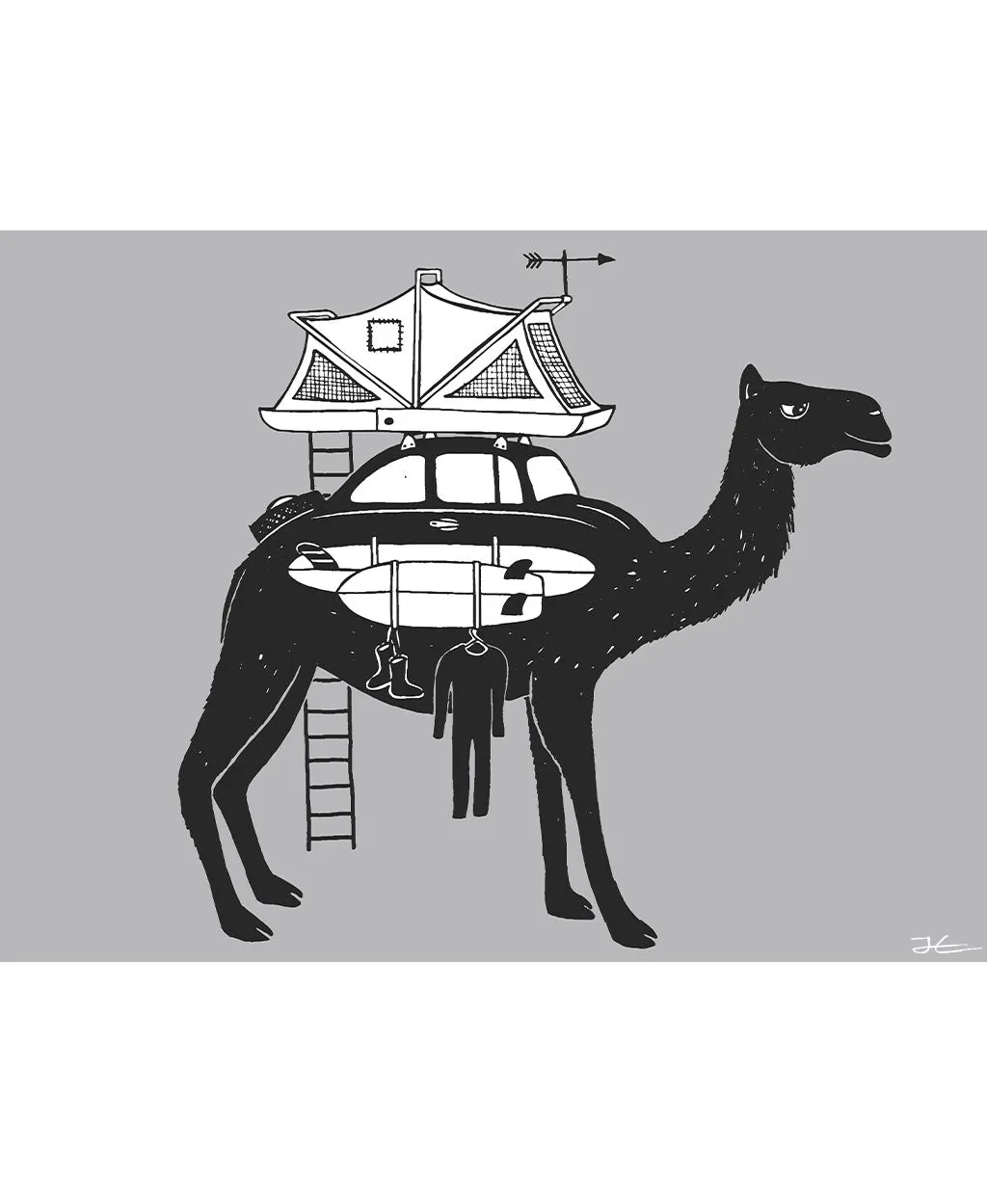 Camel Mobile - Print/ Framed Print