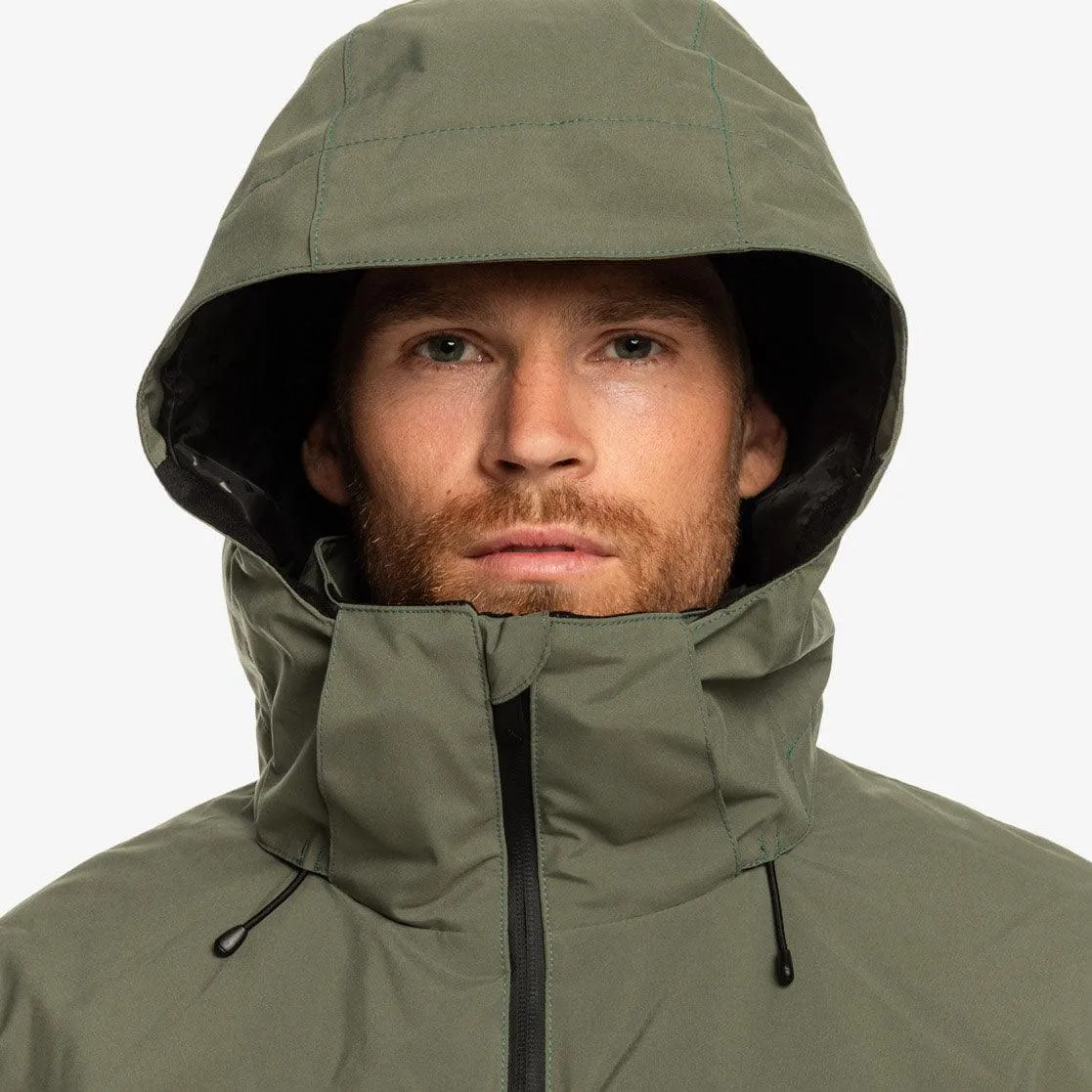 Campera Quiksilver Snow Mission Plus Negro Verde Gris