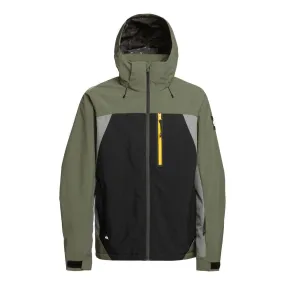 Campera Quiksilver Snow Mission Plus Negro Verde Gris