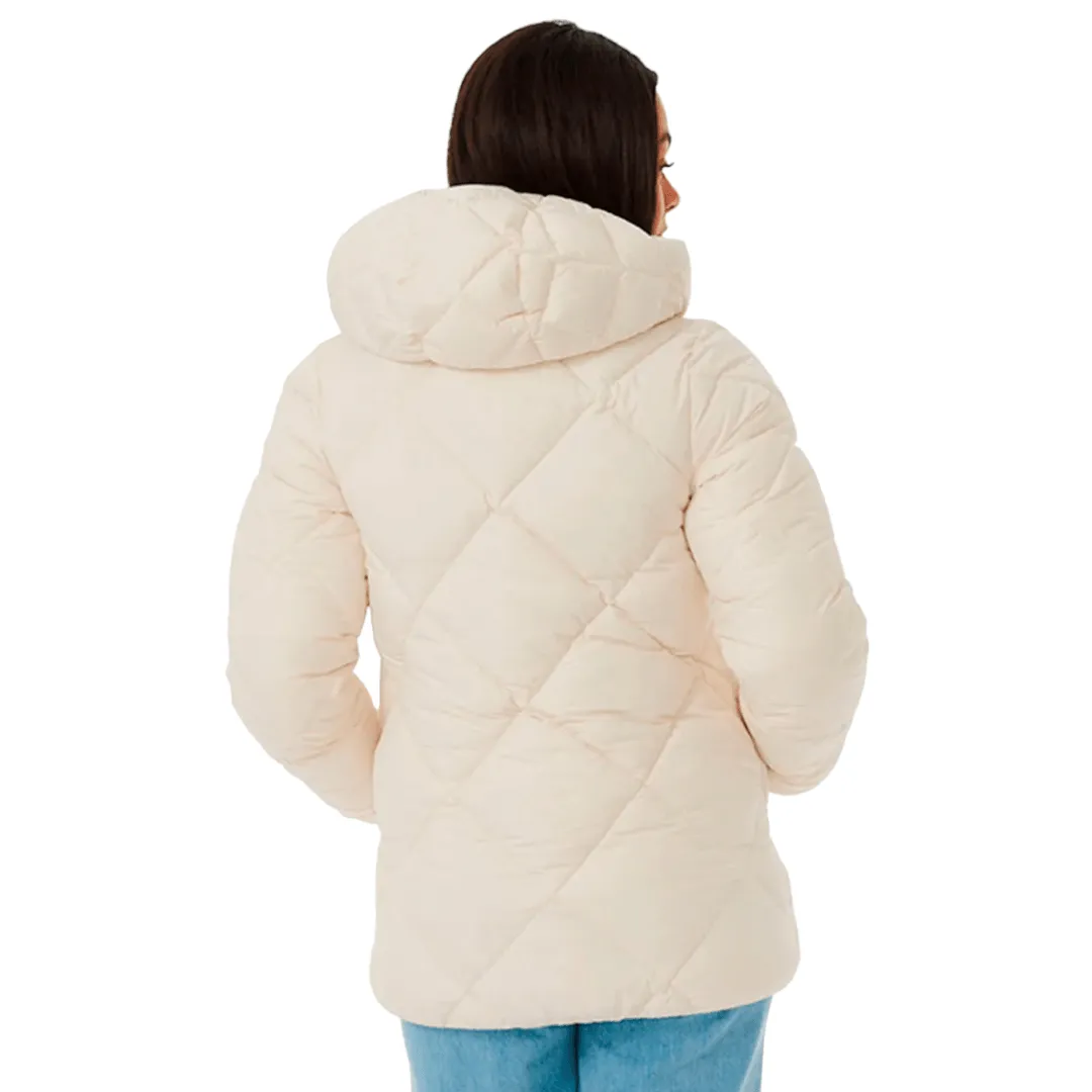 Campera Rip Curl Puffer Antis Shorebreak Mujer Blanco