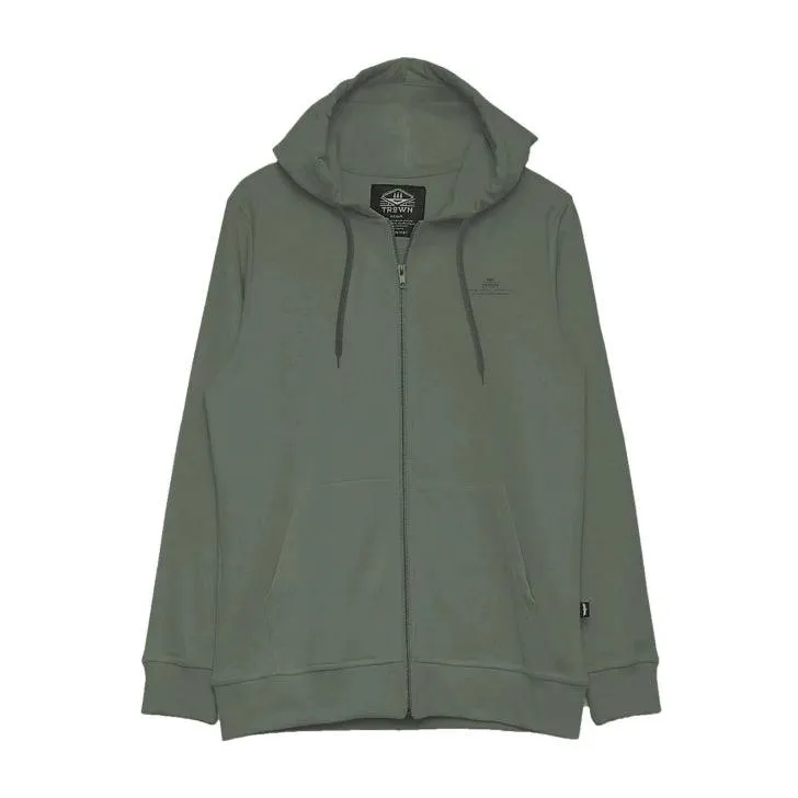 Campera Trown Zip Logo Circle Verde