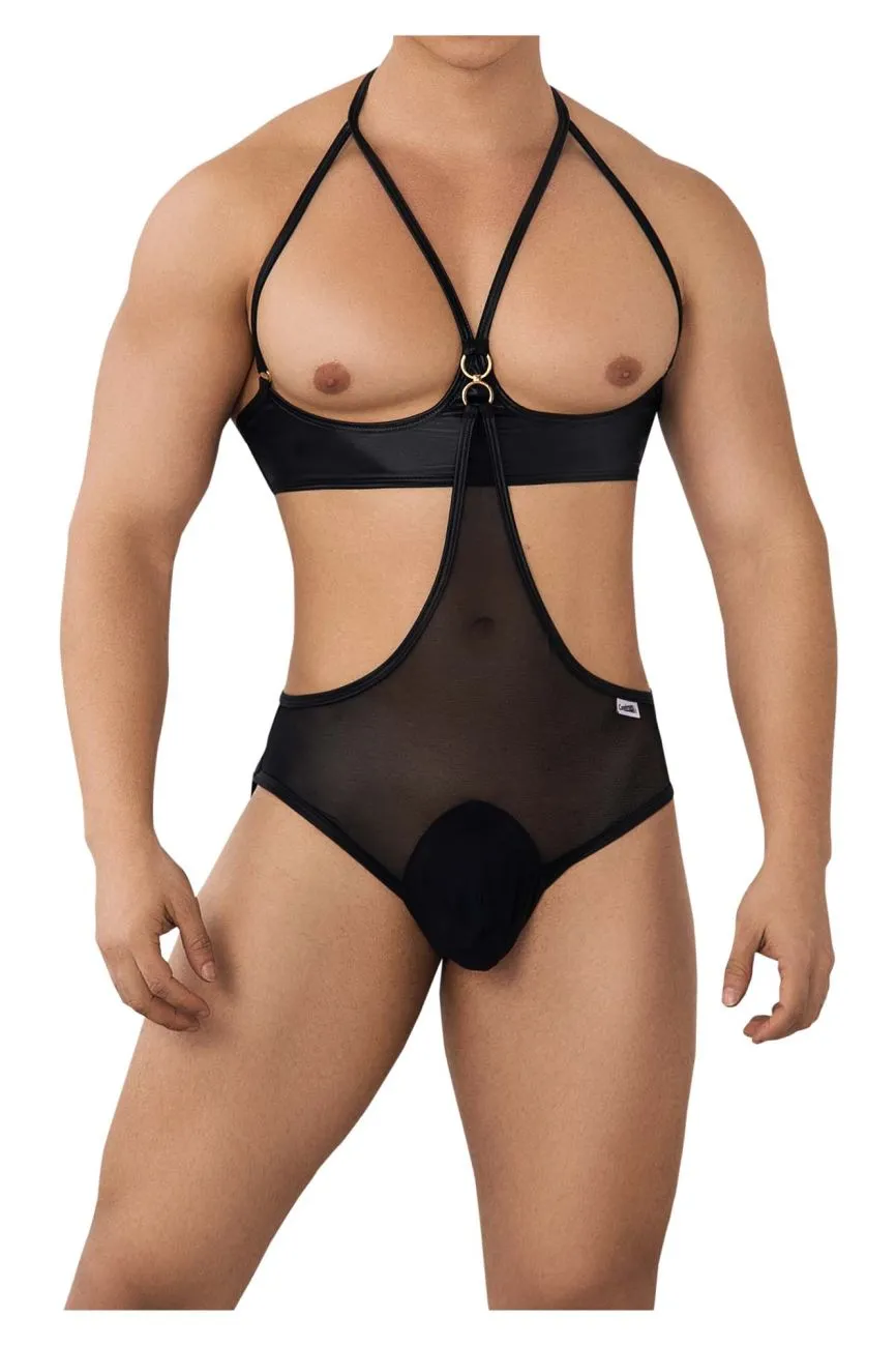 CandyMan 99653 Mesh Bodysuit Color Black