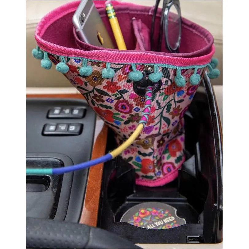 Car [Cup Holder] Organizer- Blush