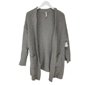 Cardigan By Zenana Outfitters In Grey, Size: Xl