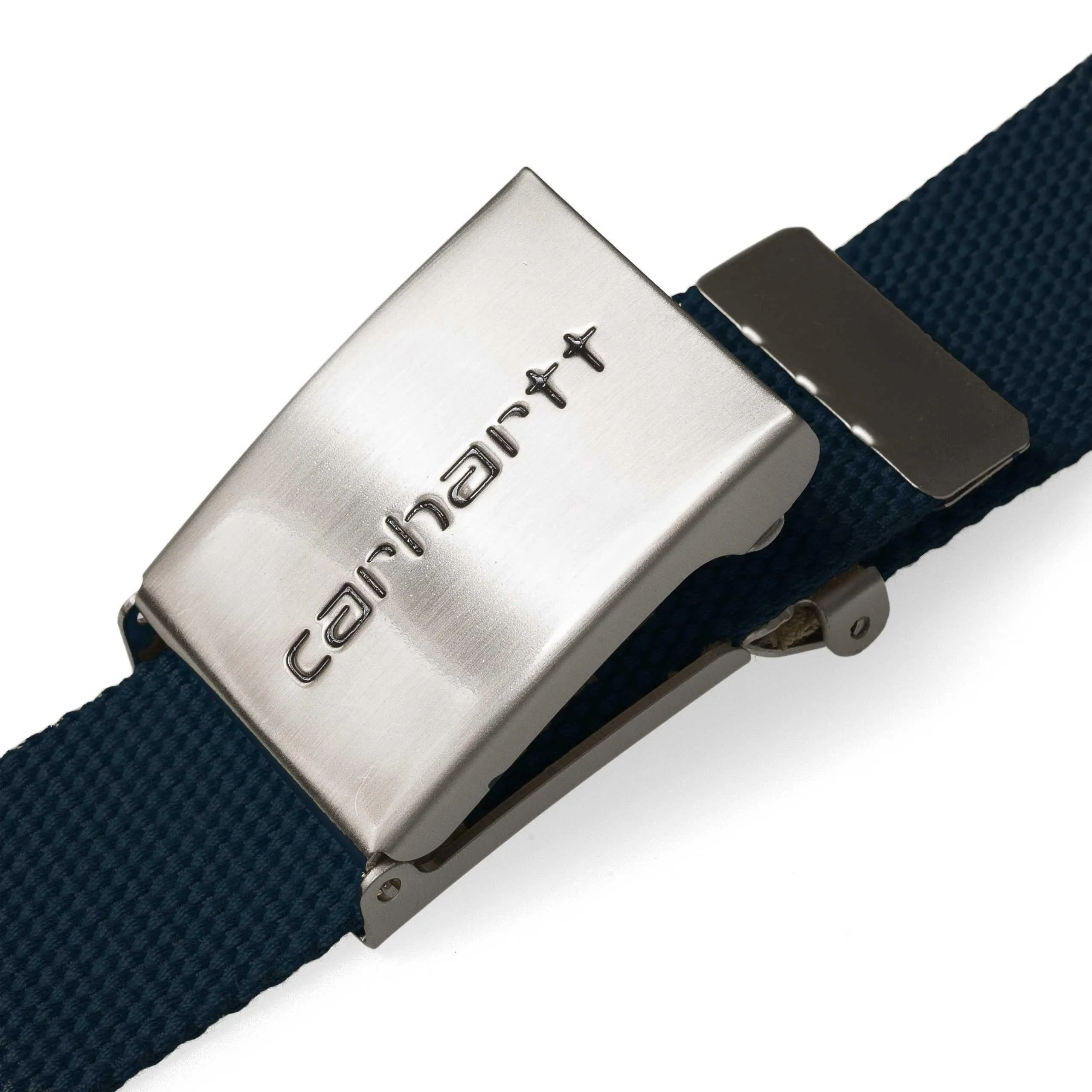 Carhartt Clip Belt Chrome Dark Navy