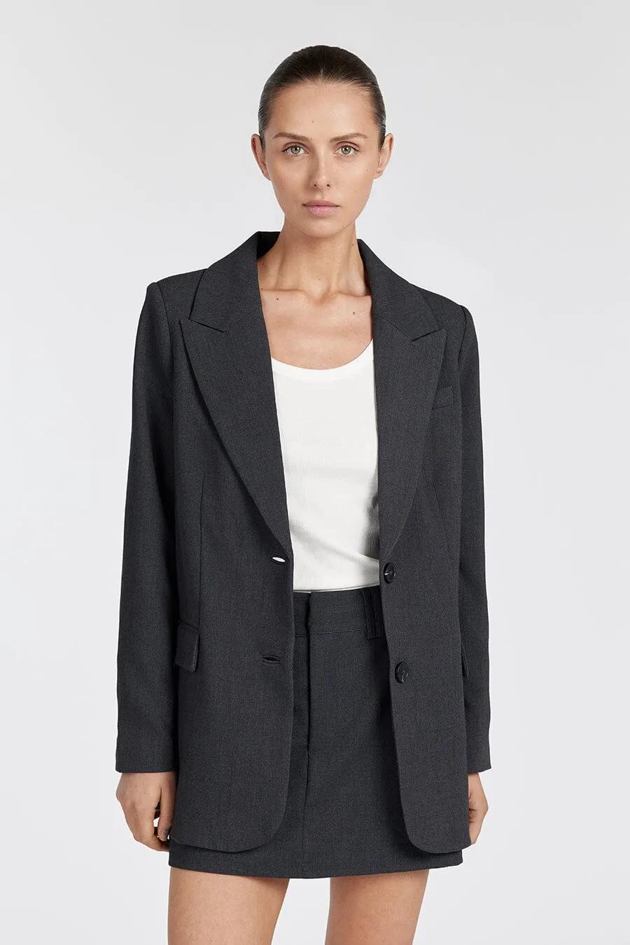 CELINE CHARCOAL BLAZER