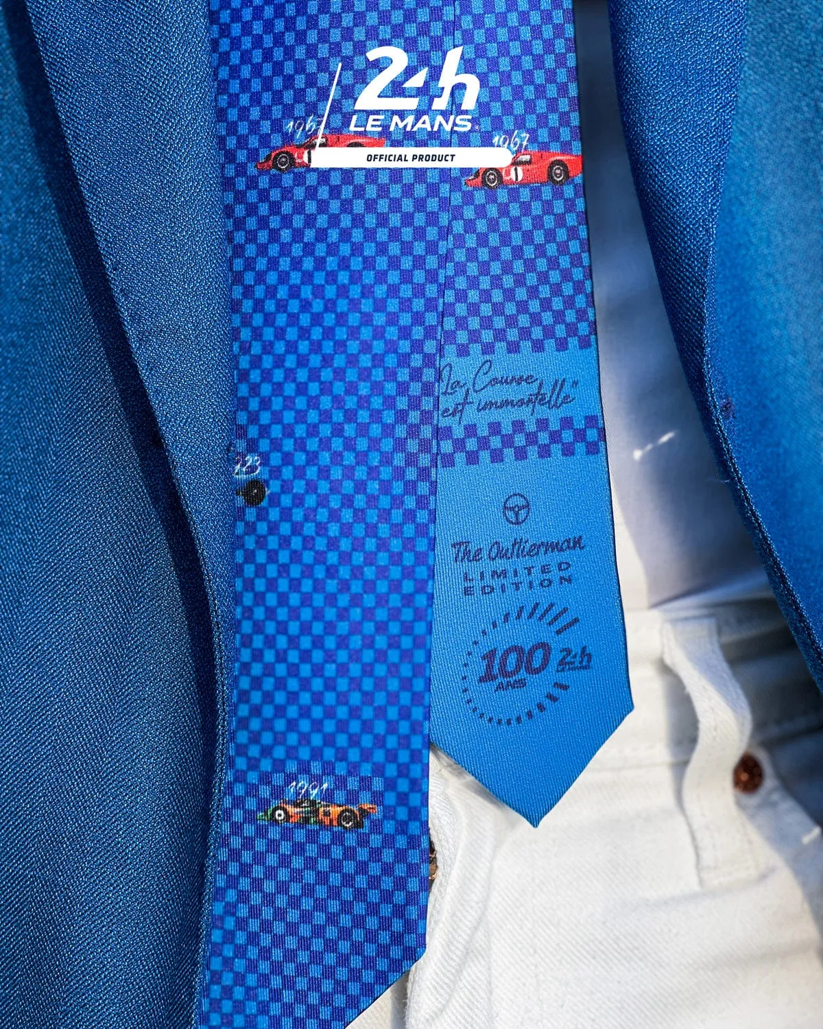 CENTENARY | 24 Hours of Le Mans - Silk Tie - Blue/Red